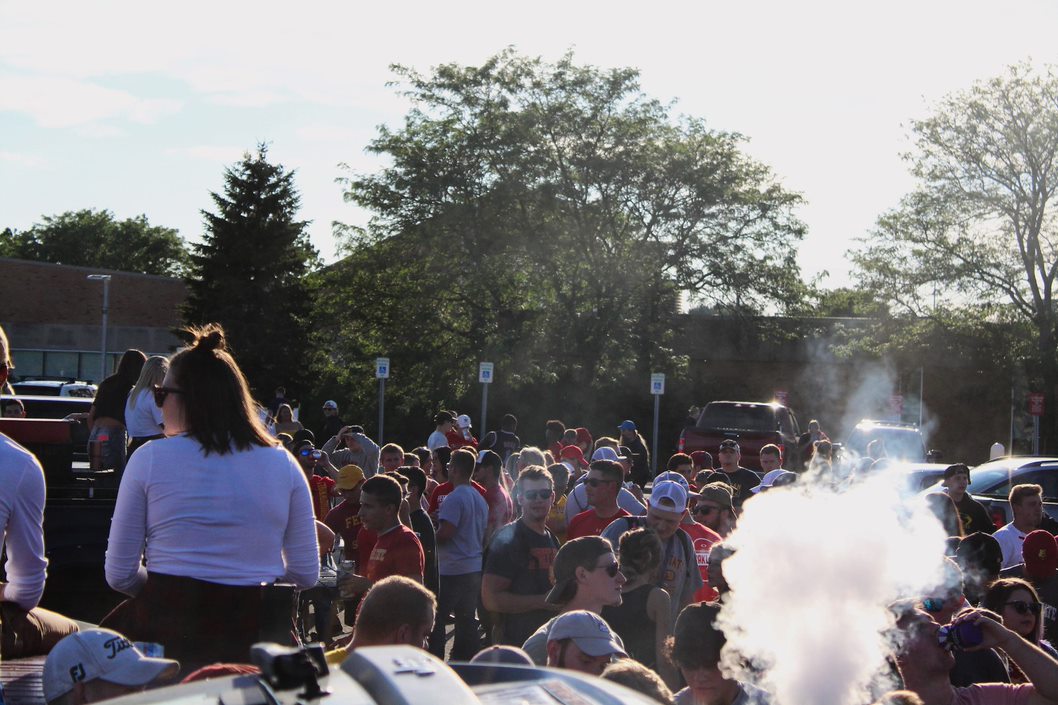 Ferris students gathered to tailgate before the home opener Thursday, Sept. 5. The Bulldogs claimed a victory over the Findlay Oilers.