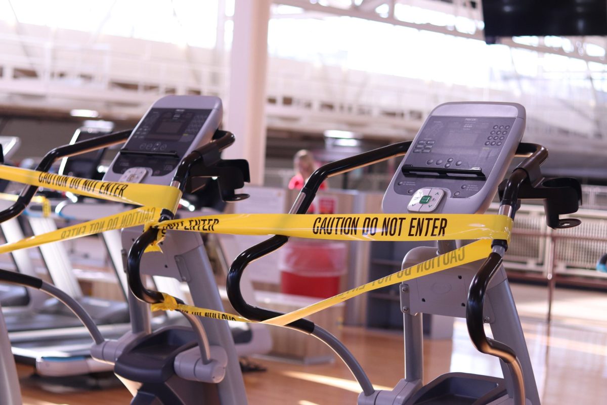 Ferris’ Rec center is limited to 25% capacity and not all machines are open. 