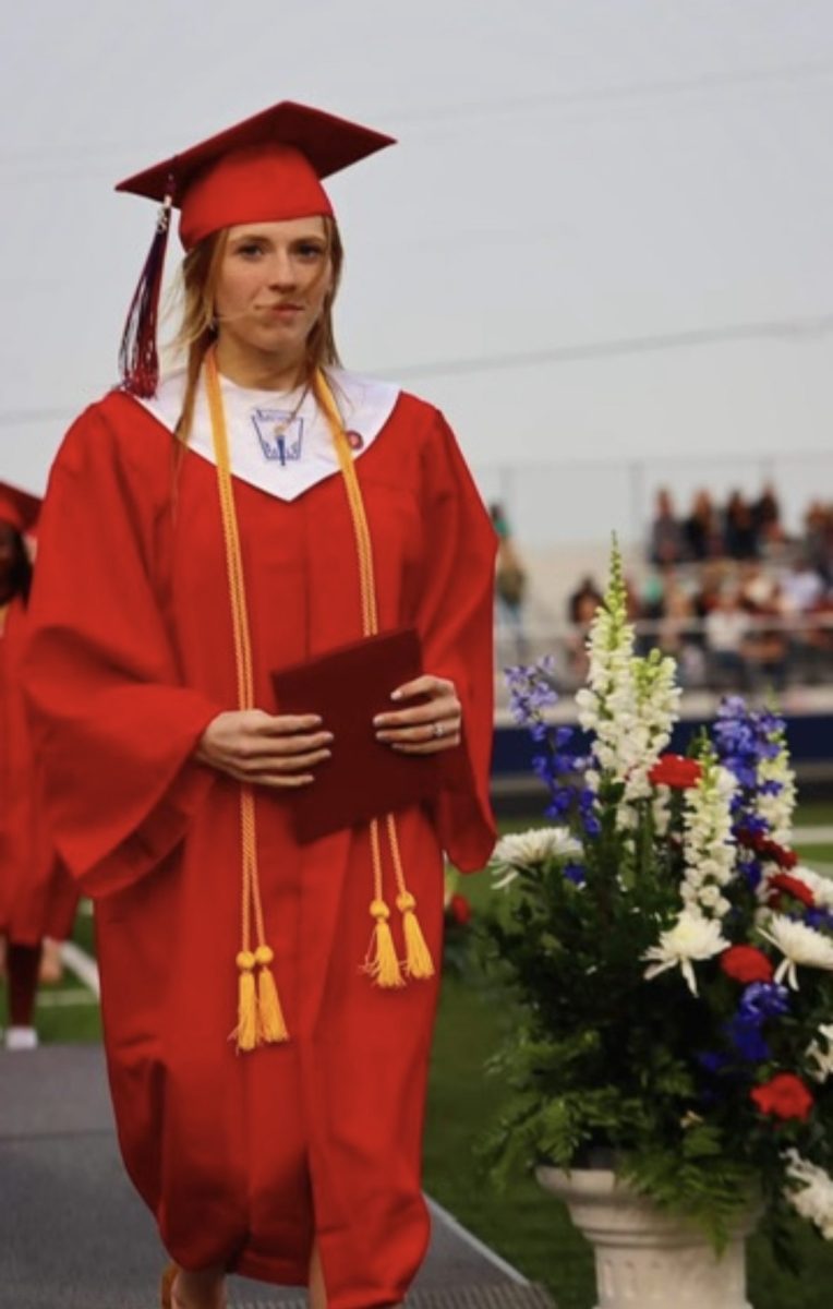 Heethuis during her high school graduation.