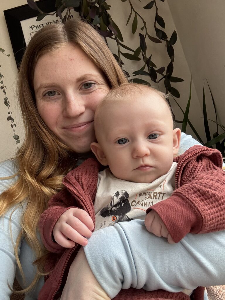 Grace and Silas enjoying a relaxing and much needed break at Belle’s Coffeehouse.